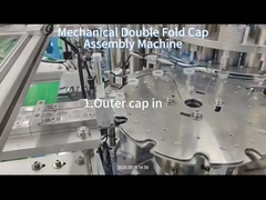 Máquina mecánica de ensamblaje de cubiertas dobles