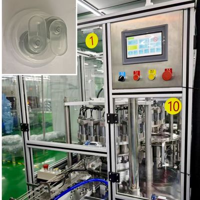 Un buen precio. Automatización no estándar Máquina de ensamblaje de tapa mecánica doble plegable Velocidad de funcionamiento rápida Alta capacidad en línea