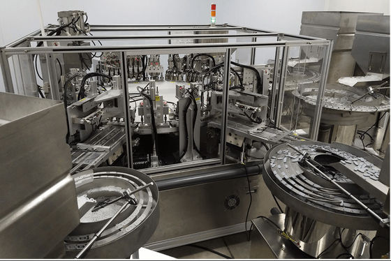 Stainless Steel Cap Assembly Machine Silver For Ultrasonic Welding