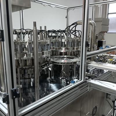 Single Pull Ring Cap Assembly Machine 4500-16000pcs/hr PLC Control