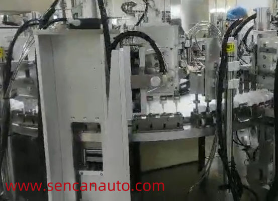 Un buen precio. Máquina de montaje médico controlada por PLC automática para la fabricación de hisopos nasales en línea