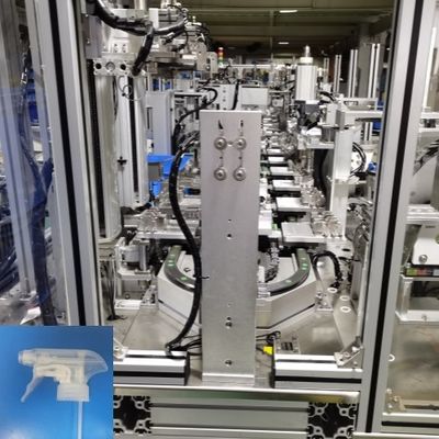Máquina de ensamblaje de necesidades diarias de alto rendimiento para rociadores de agua y rociadores de gatillo