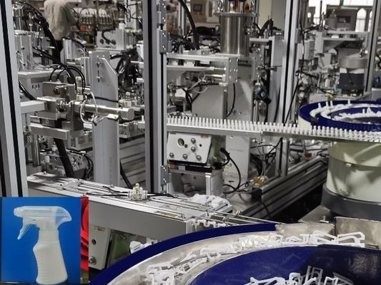 Máquina de ensamblaje de necesidades diarias de alto rendimiento para rociadores de agua y rociadores de gatillo