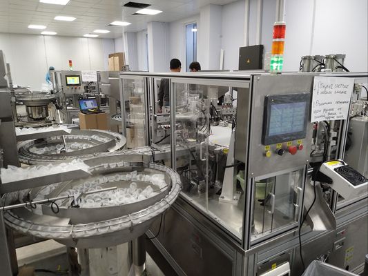 Máquina de ensamblaje automático con tapa europea de doble tapa tipo giratorio, estable, eficiente