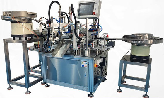 Opción de soldadura y sellado automático con máquina de ensamblaje de productos médicos para tapas de yodoforo y desinfección