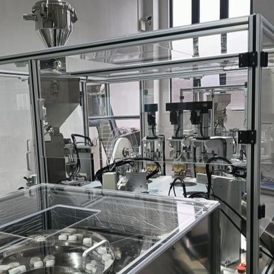 Un buen precio. Banda de prueba de glucosa en sangre tapa de botella máquina de montaje automática material de acero inoxidable no fácil de oxidar en línea