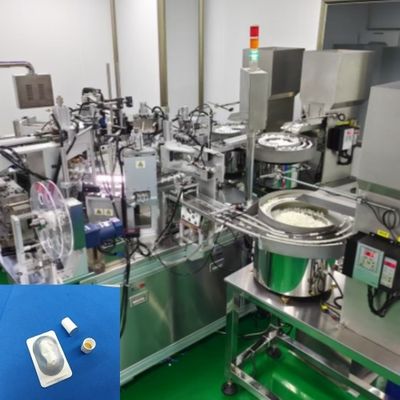 Un buen precio. Máquina de ensamblaje de productos médicos de alta velocidad para tapa de iodoforo y tapa de desinfección con acero inoxidable y aleación de aluminio en línea