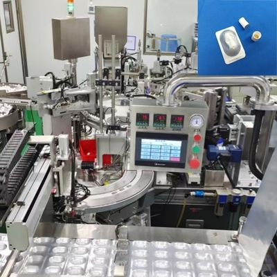 Un buen precio. Producto calificado con servomotor Máquina de ensamblaje de productos médicos para tapa de yodoforo y tapa de desinfección con acero inoxidable y aleación de aluminio en línea
