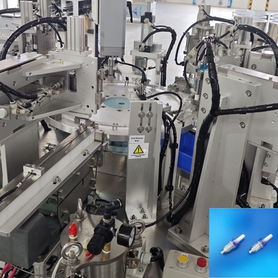 Equipo profesional de servicio postventa Máquina ensambladora de productos médicos para conector sin aguja para infusión