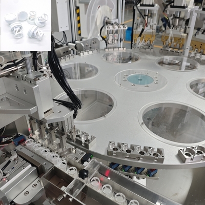 Automáticamente perforar y cortar papel de sellado de gel de silicio máquina de ensamblaje de tapa desecante con función de conteo automático