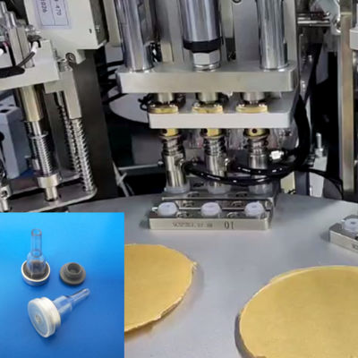 Un buen precio. Automatic IV Bag Spike Ports and Injection Ports Assembly Machine with Servo Mechanism 8000-15000pcs/hr and 99% Qualified Rate en línea