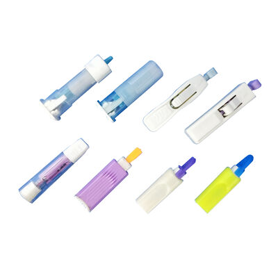 Línea de producción de lancetas de seguridad automatizada con control PLC y operación de pantalla táctil para ensamblaje de agujas de recolección de sangre calificadas al 99%